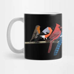 Colorful Garden Birds Bird Art Birdlover Birdwatcher Animal Mug